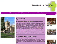 Tablet Screenshot of eyam-church.org
